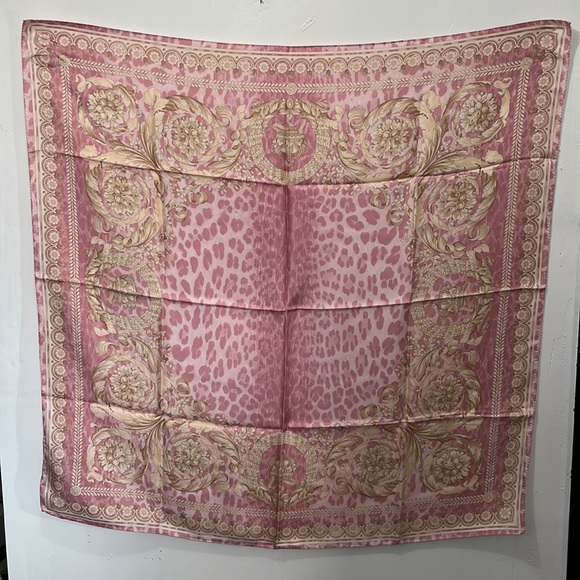 Versace Accessories - Vintage versace made in italy silk scarf